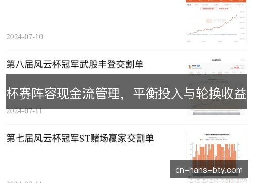杯赛阵容现金流管理,平衡投入与轮换收益 杯赛阵容现金流管理,平衡投入与轮换收益